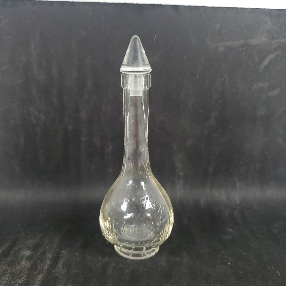 Antique E Cusenier Fils Aine & C. Creme De Menthe Liquor Bottle and original top